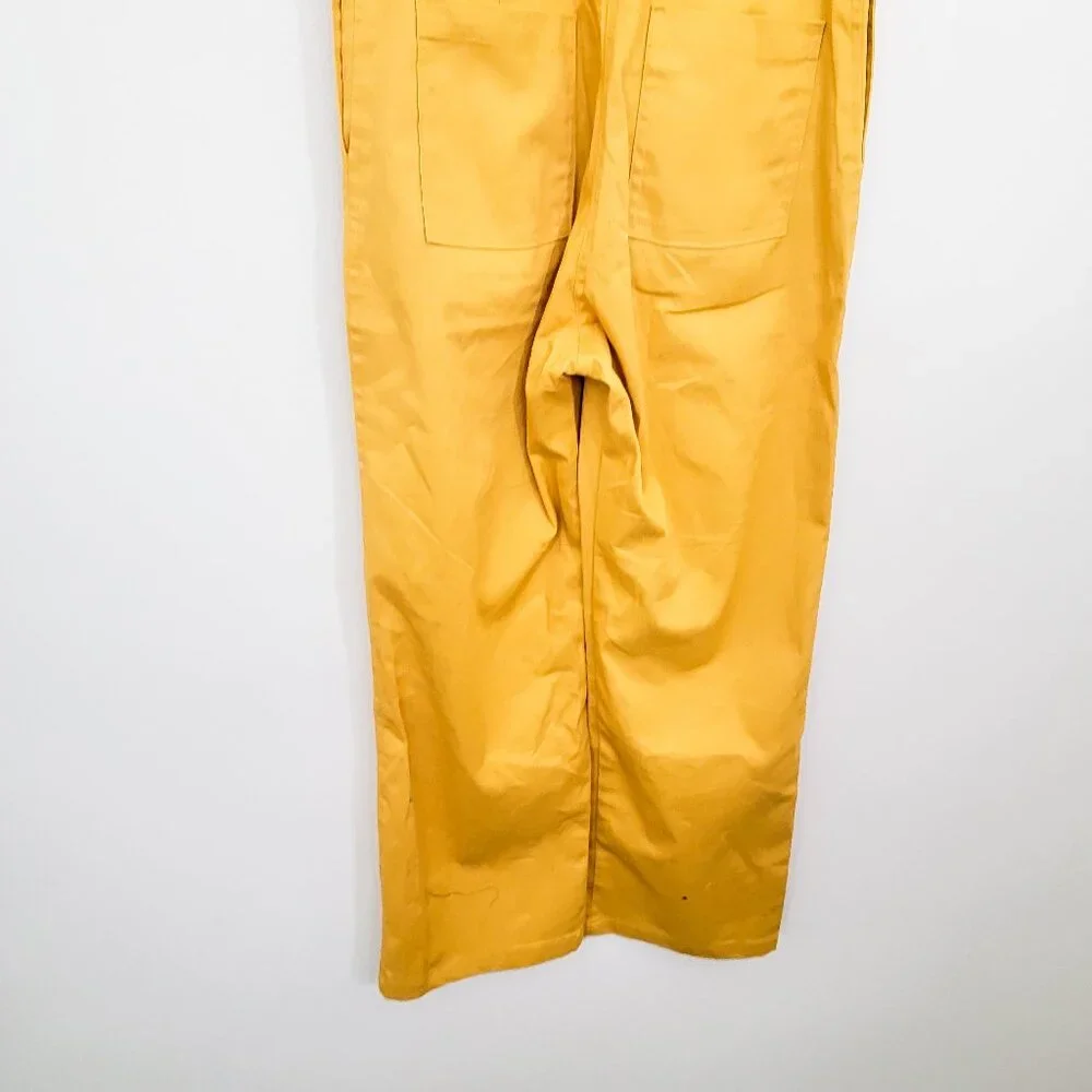 Nooworks Short Sleeve Coveralls Jumpsuit Mustard Yellow XXS - Picture 6 of 8